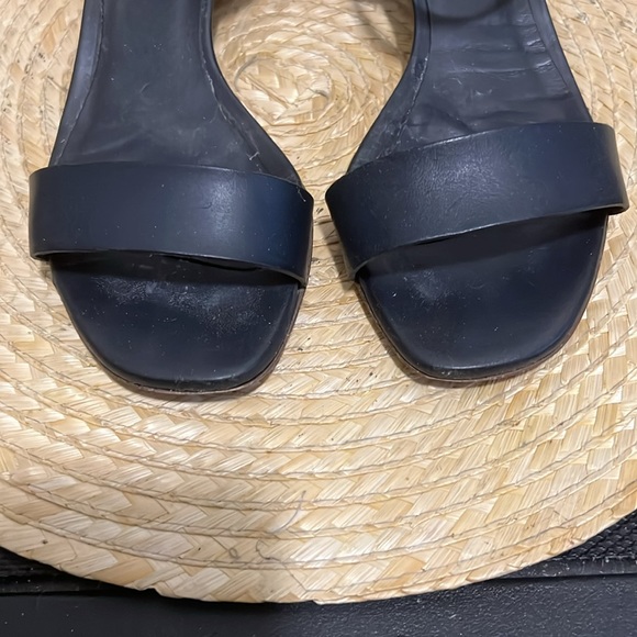J.Crew Italy Made Navy Leather Sandals Size 6 - Picture 7 of 13